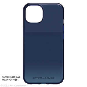 アピロス iPhone 14 6.1インチ HEXAGON MATTE SUNSET BLUE マット サンセットブルー PEI27HXMSB