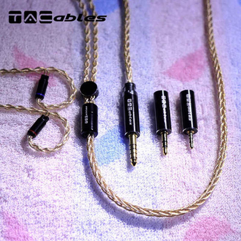 TACABLEPOWEREDBYHAKU TACABLEPOWEREDBYHAKU リケーブル TACable Amber 0.78 2Pin スイッチングプラグ採用(2.5/4.4/3.5mm) TACableAmber0.78 TACableAmber0.78