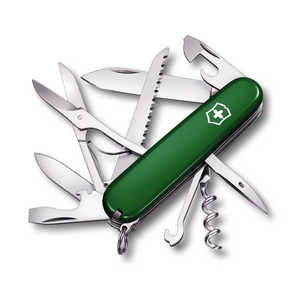 三金商事 (限定カラー)VICTORINOX ハントマン GN グリーン 防災グッズ 防災用品 避難グッズ レジャー アウトドア ナイフ キャンプ VX-1-3713-4