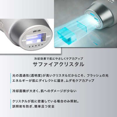 MUK 家庭用脱毛器 INGRACE (イングレイス)光美容器 ［フラッシュ式