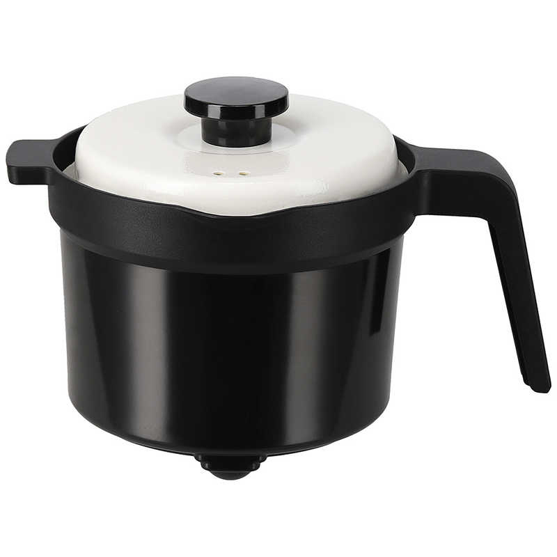 MUK MUK 電子レンジ専用調理器具 レンジメート マグポット ブラック MCS003A-CK MCS003A-CK