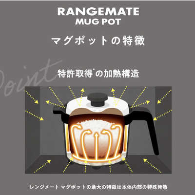 レンジメートマグポット（グレージュ） よくばり