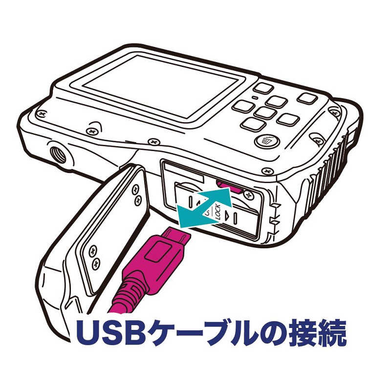 ノア ノア コンパクトデジタルカメラ TN-WTP-CAM01/RED TN-WTP-CAM01/RED