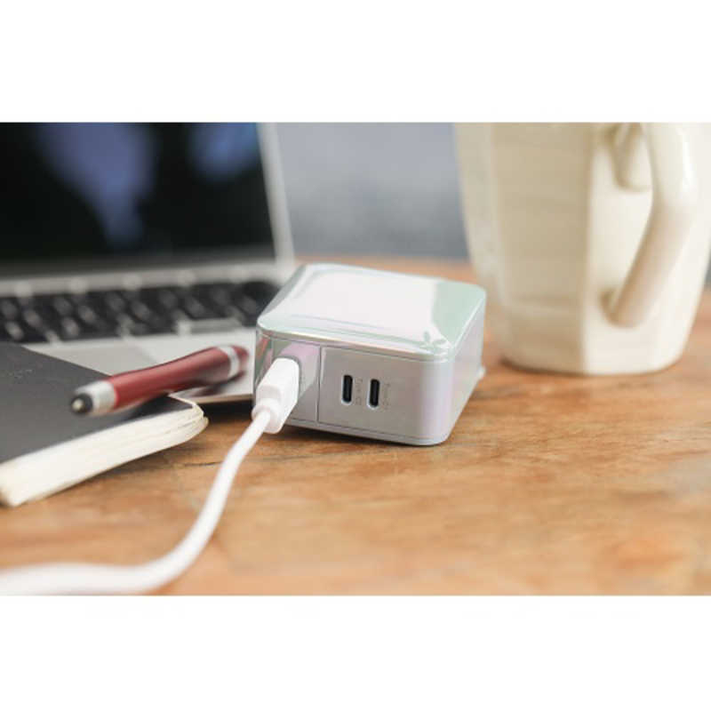 テラ テラ USB Type-C充電器 PD対応66W 3ポート(Type-C ×2 USB-A×1)［USB Power Delivery対応 /GaN 採用］ APD66-C2A1G/ABL APD66-C2A1G/ABL