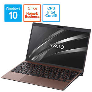 VAIO ノートパソコン VAIO SX12(Wi-Fi) ブラウン [12.5型/intel Core i5/SSD:256GB/メモリ:8GB] VJS12390411T