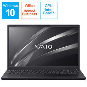 VAIO ノートパソコン VAIO S15 ブラック [15.6型/intel Core i7/HDD:1TB/SSD:256GB/メモリ:8GB] VJS15490611B