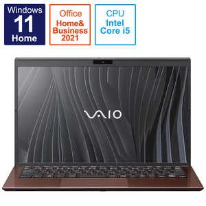 VAIO ノートパソコン SX14 アーバンブロンズ [14.0型/intel Core i5/メモリ：16GB/SSD：512GB/2021年10月] VJS14490311T