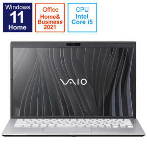 VAIO ノートパソコン SX14 ファインホワイト [14.0型/intel Core i5/メモリ：8GB/SSD：256GB/2021年10月] VJS14490511W