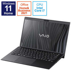 VAIO ノートパソコン SX14 ファインブラック （14.0型 /Windows11 Home /intel Core i7 /Office HandB /メモリ：16GB /SSD：1TB） VJS14590111B