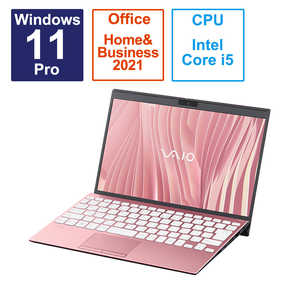 VAIO ノートパソコン SX12 [ 12.5型 / Win11 Pro / Core i5 / メモリ16GB / SSD256GB / Office ] ローズゴールド VJS12690114P