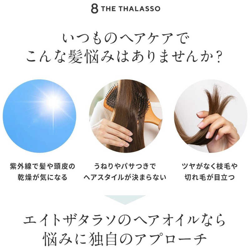 ステラシード ステラシード 8 the thalasso (エイトザタラソ)モイストヘアオイル100ml  