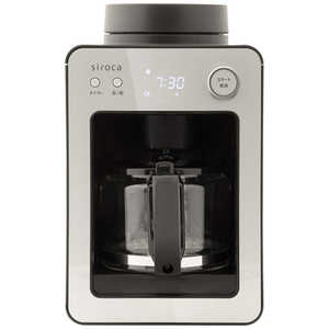 ＜コジマ＞ SIROCA siroca 全自動コーヒーメーカー カフェばこ シルバー シルバー SCA351S