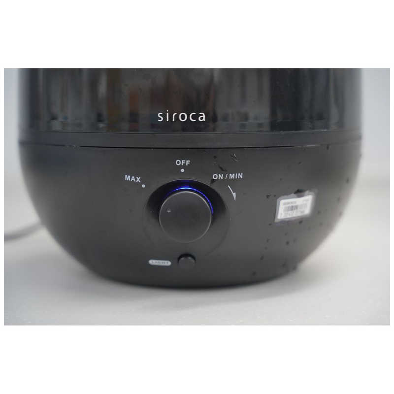 SIROCA SIROCA LED付加湿器 超音波式 木造5畳 鉄筋8畳 SRD-BK801-K ブラック SRD-BK801-K ブラック