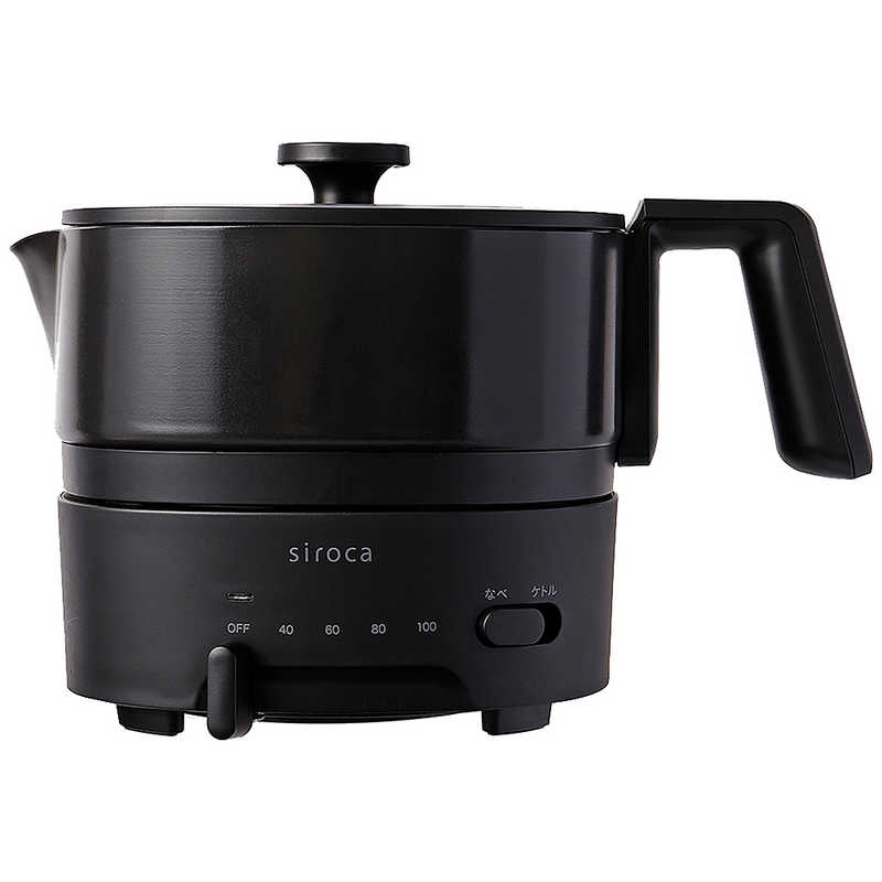 SIROCA SIROCA シロカ おりょうりケトル ちょいなべ 電気ケトル 1.0L ブラック SK-M251(K) SK-M251(K)