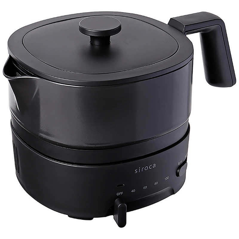 SIROCA SIROCA シロカ おりょうりケトル ちょいなべ 電気ケトル 1.0L ブラック SK-M251(K) SK-M251(K)