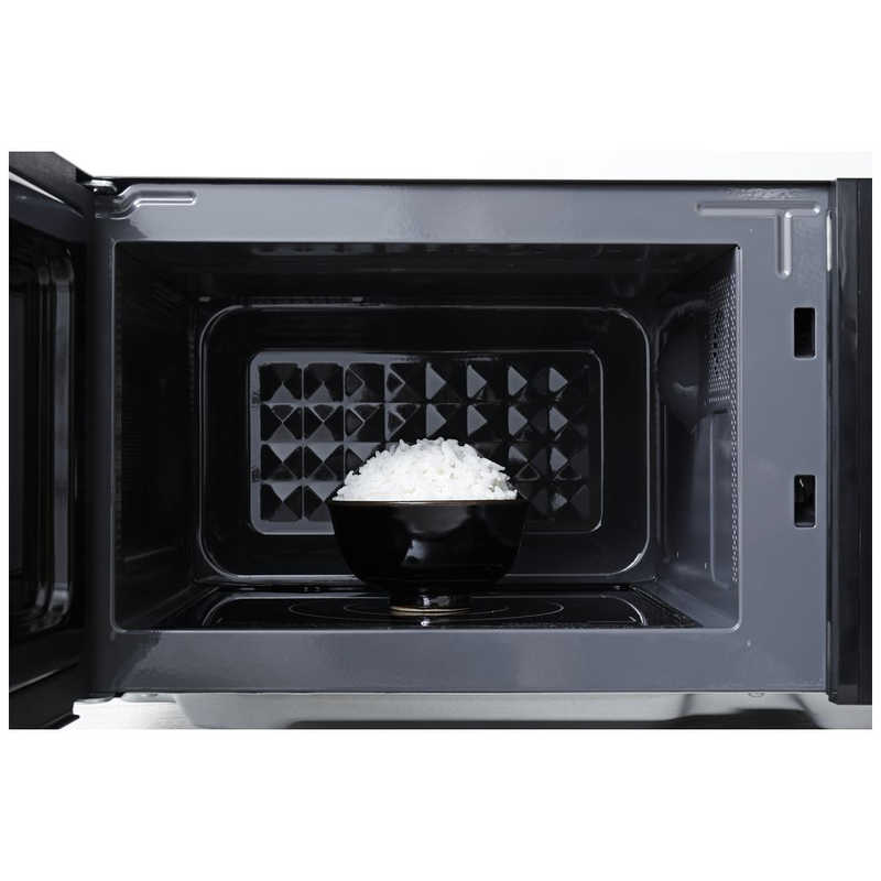 SIROCA SIROCA 電子レンジ 18L フラット ヘルツフリー SX-18D132K ブラック SX-18D132K ブラック
