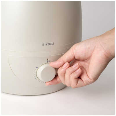 SIROCA 加湿器 超音波式 木造6畳 鉄筋10畳 シルキーホワイト SD-C213W