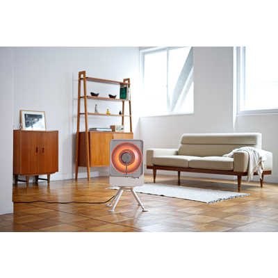 SIROCA リフレクトヒーター ぽかエコー 600W 首振り機能 ホワイト SH