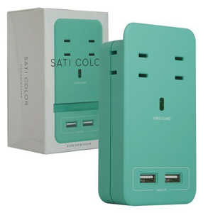 ファーゴ 電源タップ SATI COLOR ライトブルー CT221LB ファーゴ 電源タップ SATI COLOR ライトブルー CT221LB