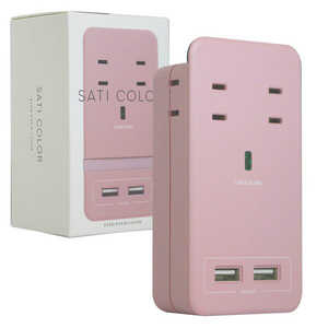 ファーゴ 電源タップ SATI COLOR ピンク CT221PK ファーゴ 電源タップ SATI COLOR ピンク CT221PK
