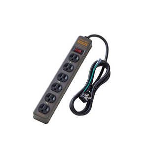 ファーゴ STEEL TAP AC6個口 2M ［2.0m /6個口 /スイッチ付き(一括)］ ダークグレー CT620DGY