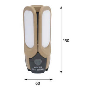 POSTGENERAL LED���C�g TRI-PANEL SOLAR CHARGED LED LIGHT (��60mm×���s60mm×����150mm) �T���h�x�[�W�� 982070019