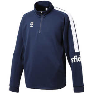 イミオ sfida(スフィーダ) メンズ BPウォームアップハーフジップトップ ネイビー XS SA21813_25SS イミオ sfida(スフィーダ) メンズ BPウォームアップハーフジップトップ ネイビー XS SA21813_25SS