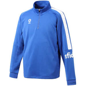 イミオ sfida(スフィーダ) メンズ BPウォームアップハーフジップトップ ブルー XS SA21813_25SS イミオ sfida(スフィーダ) メンズ BPウォームアップハーフジップトップ ブルー XS SA21813_25SS