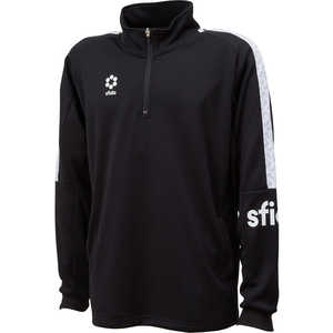 イミオ sfida(スフィーダ) ジュニア BPウォームアップハーフジップトップJR ブラック 130 SA21813JR_25SS イミオ sfida(スフィーダ) ジュニア BPウォームアップハーフジップトップJR ブラック 130 SA21813JR_25SS