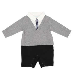 ROK Aenak フォーマルVネックロンパース 70cm グレー AENAKVROMPERS ROK Aenak フォーマルVネックロンパース 70cm グレー AENAKVROMPERS
