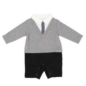 ROK Aenak フォーマルVネックロンパース 80cm グレー AENAKVROMPERS ROK Aenak フォーマルVネックロンパース 80cm グレー AENAKVROMPERS
