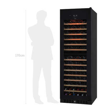 さくら製作所 ワインセラー 155本 右開き SV155 ブラック の通販