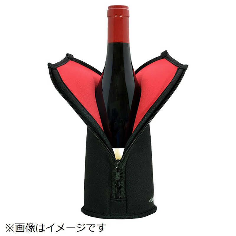 さくら製作所 さくら製作所 ワイン専用保冷ケース WINE SUIT(ワインスーツ)16℃用 TW16-BL ブラック×レッド TW16-BL ブラック×レッド