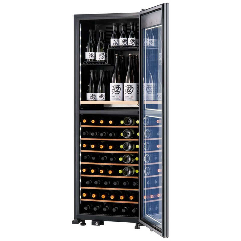 さくら製作所 さくら製作所 氷温冷蔵機能付き 日本酒＆ワインセラー 氷温 M2シリーズ 黒 [95本 /右開き] LX95DM2Z-RH-B LX95DM2Z-RH-B
