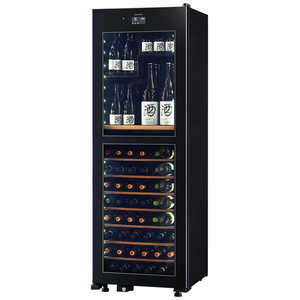 さくら製作所 氷温冷蔵機能付き 日本酒＆ワインセラー 氷温 M2シリーズ 黒 [95本 /右開き] LX95DM2Z-RH-B