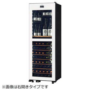 ＜コジマ＞ さくら製作所 SAKURA WORKS 95本収納 左開き 氷温 2温度管理式のワイン＆日本酒セラ? ホワイト LX95DM2ZLHW画像