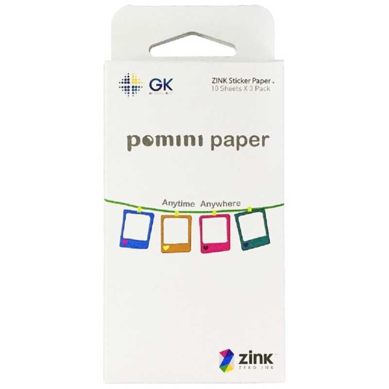 GK GK pomini用ポミニ専用用紙 シールタイプ(30枚入) GK12300.JPN GK12300.JPN