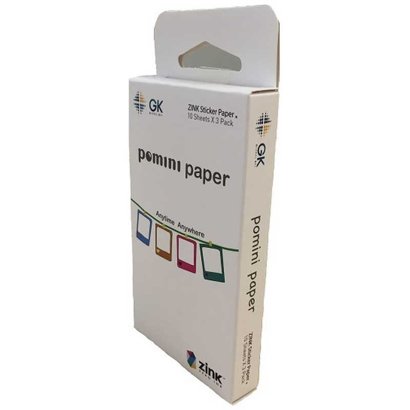 GK GK pomini用ポミニ専用用紙 シールタイプ(30枚入) GK12300.JPN GK12300.JPN