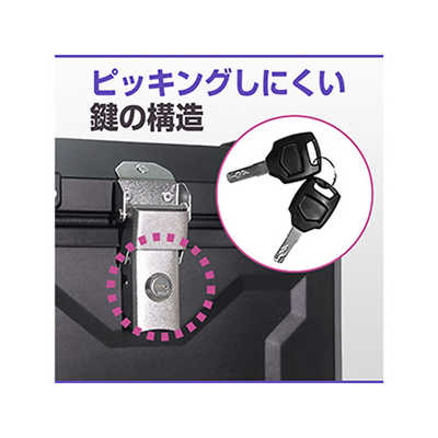 三木商 バイク用リアボックス 65L オールブラック M001AB65 の通販