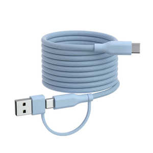 その他メーカー Switch2用マグネットケーブル Type-C to C Type-A 変換コネクタ付き パウダーブルー ER-S2MGCB2 その他メーカー Switch2用マグネットケーブル Type-C to C Type-A 変換コネクタ付き パウダーブルー ER-S2MGCB2
