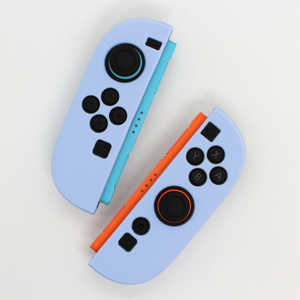エラムド Switch2 ジョイコン シリコングリップカバー パウダーブルー ER-S2JSCB エラムド Switch2 ジョイコン シリコングリップカバー パウダーブルー ER-S2JSCB