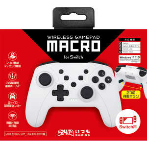 3EST NSW用ワイヤレスゲームパッド Macro ホワイト GU-SWS004 3EST NSW用ワイヤレスゲームパッド Macro ホワイト GU-SWS004