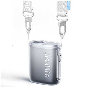 JISULIFE �l�b�N�t�@�� Neck Fan 5(�n���f�B�^�C�v�E�l�b�N�^�C�v�E�x���g�^�C�v)100�i�K���ʒ��� �O���[ NL05NJS51