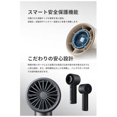 JISULIFE ジスライフ ハンディファン Pro1 S アルミニウム素材 DC