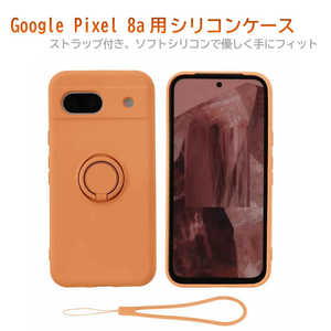 ROYALMONSTER Google Pixel 8a�p�����O�t�V���R���P�[�X �I�����W RM-7849OR-Pixel8a