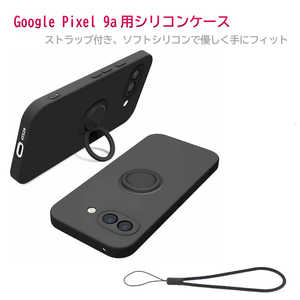ROYALMONSTER Google Pixel 9a�p�����O�t�V���R���P�[�X �u���b�N RM-8141BK-Pixel9a