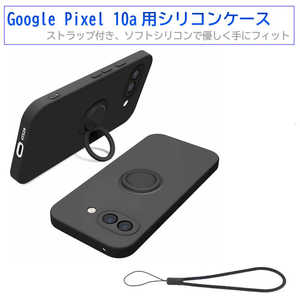 ROYALMONSTER Google Pixel 10a�p�����O�t�V���R���P�[�X �u���b�N RM-8141BK-Pixel10a