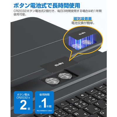 EWIN AirSlim Folio(極軽量)iPad用キーボード付きケース 10.9/11インチ