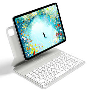 EWIN AirSlim Folio(�Ɍy��)iPad�p�L�[�{�[�h�t���P�[�X 10.9/11�C���`�Ή�(iPad Air ��4-7����/iPad Pro 11�C���` ��2-4����) EW-BK033-01-GYWH