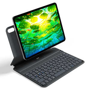 EWIN AirSlim Folio(�Ɍy��)iPad�p�L�[�{�[�h�t���P�[�X 10.9/11�C���`�Ή�(iPad ��10����/��11���� A16) EW-BK033-02-BKGY